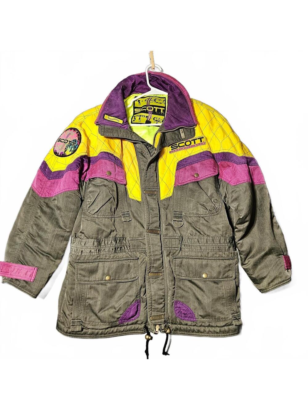 Vintage Scott Snowsuit Jacket and Pants Bib Small Japan Ski Snowboard Snowmobile